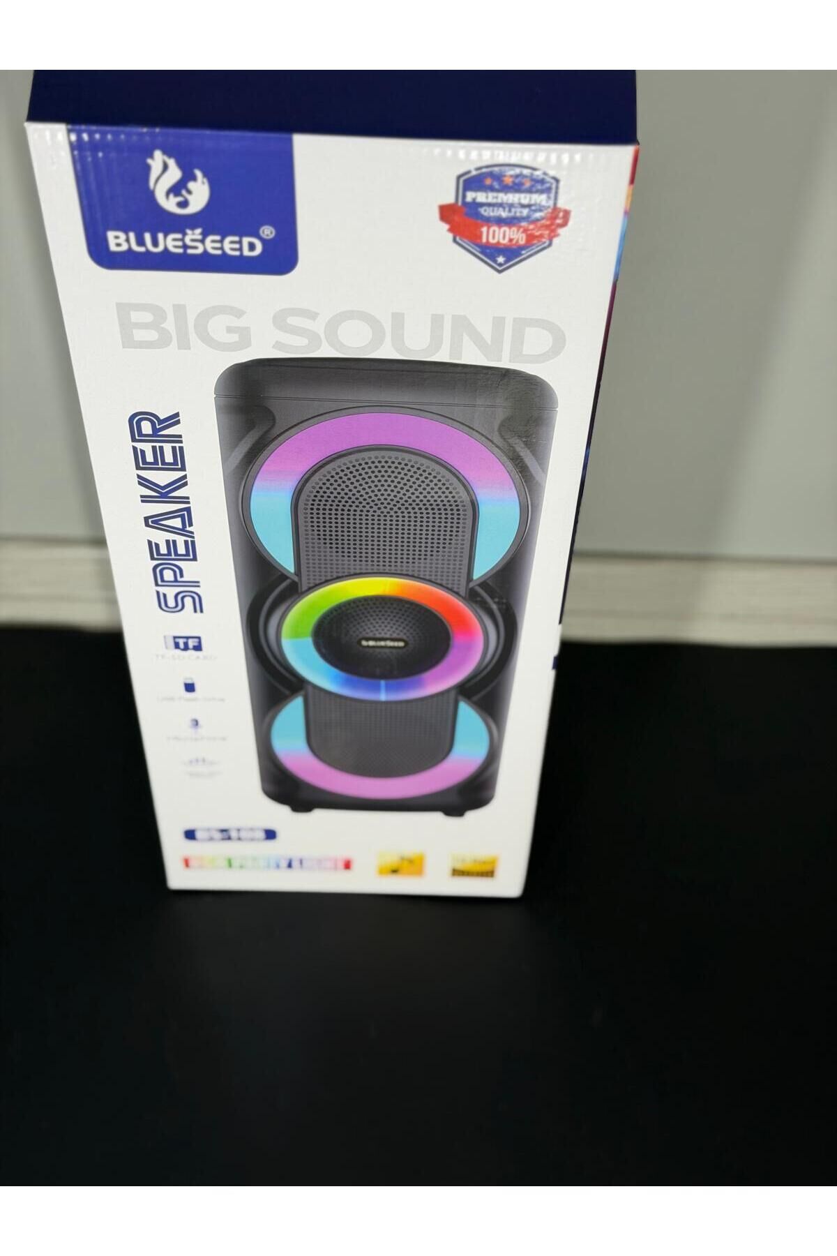 BS-108 BLUETOOTH WIRELESS RGB PARTY LIGHT PORTABLE SPEAKER - 20W