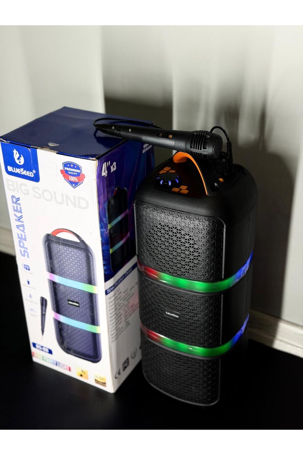 BS-88 WIRELESS BLUETOOTH SPEAKER + KARAOKE 14W