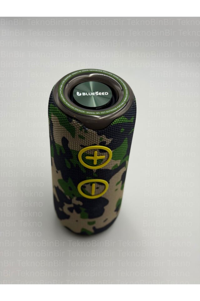 BinBirTekno BS-307 Bluetooth Speaker | Güçlü Bass, 20W Taşınabilir Kablosuz Hoparlör-Kamuflaj