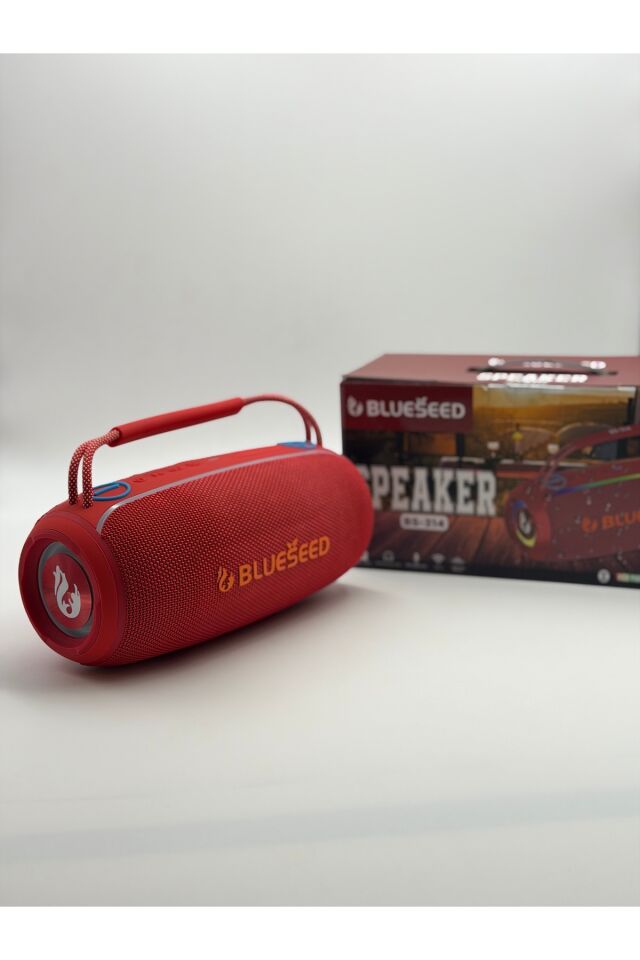 BinBirTekno BS-314 Kırmızı Bluetooth Speaker | Güçlü Bass, Yüksek Ses, Taşınabilir Kablosuz Hoparlör