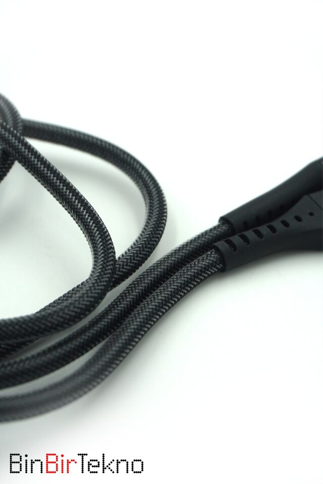 JP-6003 Örgülü Şarj Ve Data Kablosu - USB Type-A/Lightning